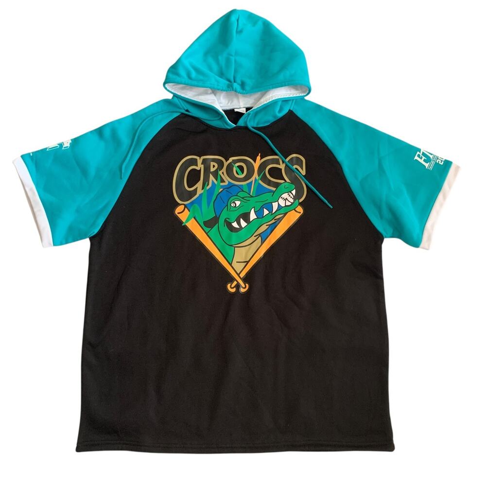 Success Brands Mens Size 2XL MiLB Cape Fear Crocs Baseball Hooded Sweatshirt